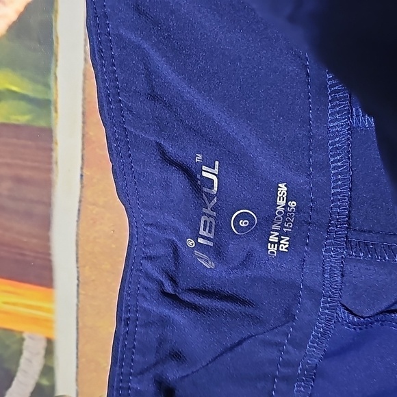 Ibkul Blue Pants Size 6 - Picture 4 of 6